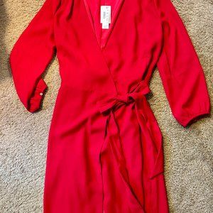 J. Crew, size 4, red dress